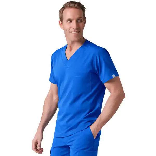 Men's scrub top in Royal Blue