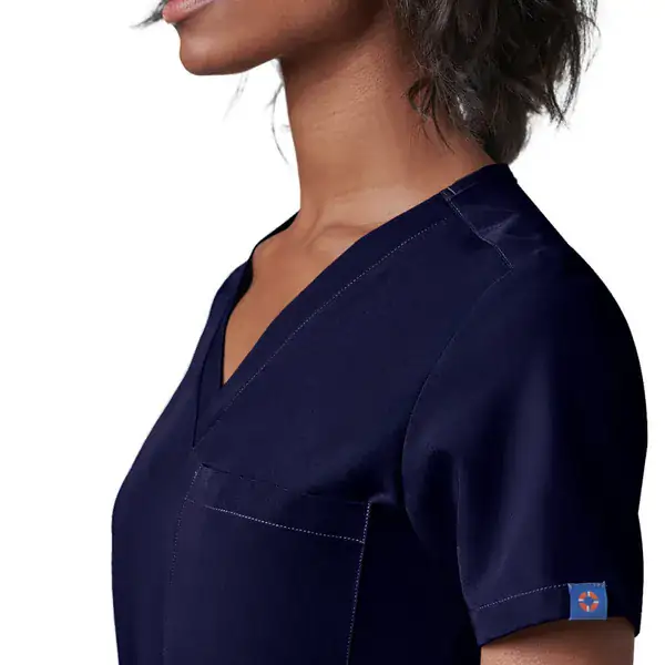 Women's scrub top in Navy Blue