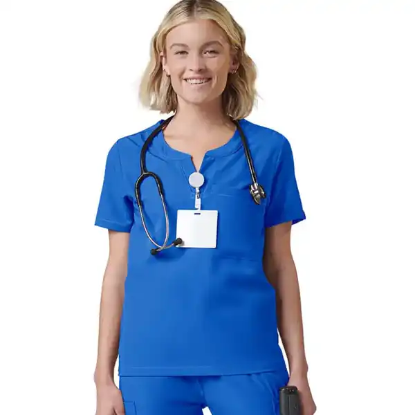 Women's scrub top in Royal Blue
